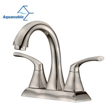 Aquacubic gebürstet Nickel Cupc Centerset Wash Basin Mixer Wasserhahn